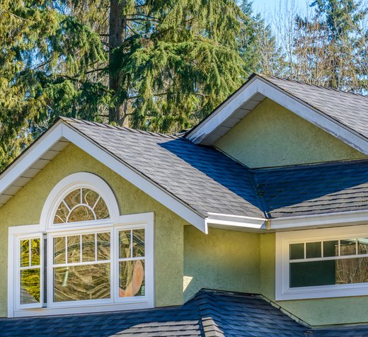 Finished roof with new ridge caps and flashing